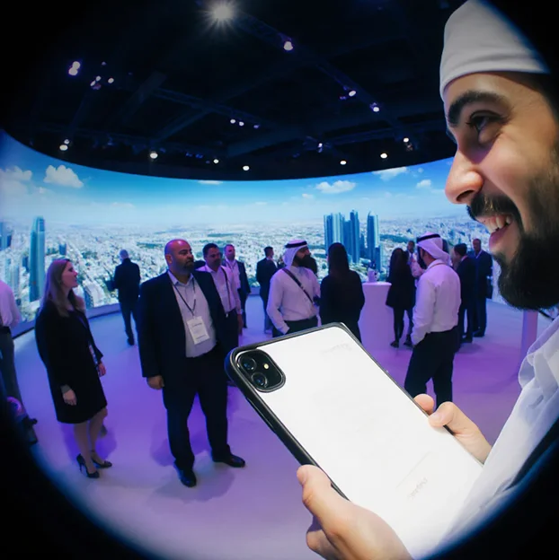 Visitors on the show floor at RAK Build
